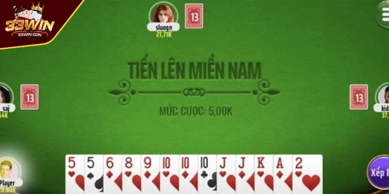 Thông tin sơ lược về game đánh bài tiến lên miền Nam